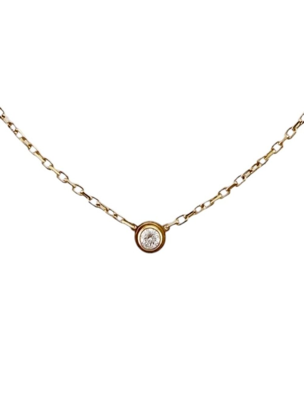 Cartier D'amour Diamants Legers Necklace 18k Yellow Gold Diamond